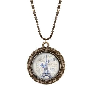 NWT Handmade One-of-a-Kind Eiffel Tower Pendant Necklace